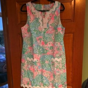 Lilly Pulitzer NWT Romey Shift Romper size 14 Multi Plumes in Bloom